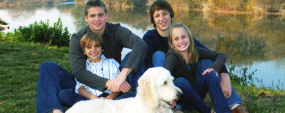 Dr. Jeff Stanley and his family in Fresno